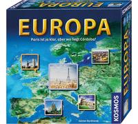 KOSMOS Familienspiele Europa, Wissenspiel, Erdkunde, Geographie Spiel, ab 10 Jahren, 692636
