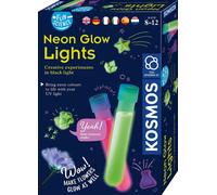 KOSMOS 616830 Fun Science Glow Lights, néons, expériences créatives en lumière noire pour enfants avec instructions multilingues (DE, EN, FR, IT, ES, NL)