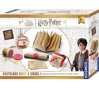 Kosmos Harry Potter 604639 Boîte à Lettres et Sceau en Papier avec Blason Original Poudlard pour Sceau Harry Potter Kit de Bricolage pour Enfants et Adultes