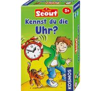 KOSMOS Kinderspiele Scout Kennst du die Uhr?, Karten Spiel für Kinder, Uhrzeit lernen, ab 5 Jahren, 710545