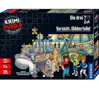 KOSMOS Krimipuzzle Die drei ??? Kids Vorsicht, Glibberfalle!, Krimi Puzzle, Storypuzzle, Kurzgeschichte, Rätsel, Spiel, Kinder, 683474
