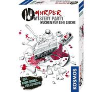 Kosmos Murder Mystery Party - Gâteau pour Un cadavre - Le dîner à la Maison - Kit Complet pour exactement 6 à 8 Personnes à partir de 16 Ans, Jeu de fête, Jeu de société passionnant Blanc