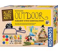 Kosmos 604462 - Caisse Polyvalente pour scier et concevoir - avec scie et matériaux de Bricolage colorés - pour des Aventures créatives dans la Nature - Kit de Bricolage pour Filles et garçons à
