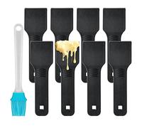 Kosmosta Lot de 8 Spatules à Raclette en Nylon, Mini Racloirs à Fromage, Ustensiles Anti-Rayures pour Poêlons Antiadhésifs, Raclette et Fondue, Lave-Vaisselle