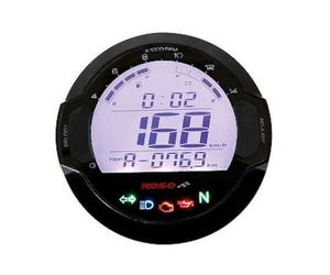 KOSO - 49223 : Marqueur circulaire D64 dl-03s Noir bb642 W20 | Agréé route, horloge 24 heures, compte-tours, jauge essence et tension; compatible avec motos, scooters, cyclomoteurs, quads