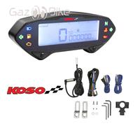 Koso Europe Compteur numérique DB-01RN – Compte-tours universel, branchement sur batterie