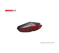 KOSO Feu Arrière LED Infinity Avec Éclairage Plaque E-Validé Rouge