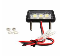 KOSO HD006K00 Éclairage Plaque Moto Targa Noir - Avec E-PASS - LED