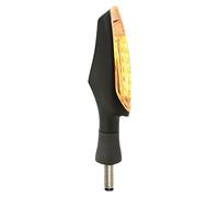 Koso Infinity-D LED Clignotant homologué E avec fonction feu de route | Dimensions 24,61 x 20,59 x 92 mm, M8, surface lumineuse 64 mm, boîtier métal, teinté, homologué CE, OEM HE040100