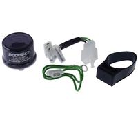 KOSO relais clignotant à diodes universel douze volts, compatible avec moto | Feux lumineux et classiques, défaut; compatible avec scooter, quad; câble adaptateur compatible avec Honda, Kawasaki, Yamaha