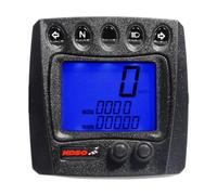 KOSO XR SA Compteur de vitesse Numérique Affichage huile Bleu 199 km/h | Compatible avec scooter, cyclomoteur, moto, quad et ATV; 12 V, fiche S3, capteur 100 ohms, 48×83×29 mm, dès jantes 8 pouces