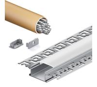 KOSOOM Profilé LED pour bandes LED de moins de 20 mm - 2 m x 20 pièces - Dimensions du profilé en aluminium 28 mm x 13,8 mm - Largeur du bord 64,2 mm