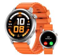 KOSPET Orb Montre Connectée Femme Homme, Écran AMOLED de 1,43", Appels Bluetooth, 18j Autonomie, 175+ Modes Sport, étanchéité IP68, Podomètre/Fréquence Cardiaque/Spo2/Suivi du Sommeil (Argenté)