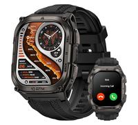 KOSPET Tank M4 Montre Connectée Homme, Acier Inoxydable, GPS & Cartes Hors Ligne, Étanchéité 10ATM (Plongée 45M), Batterie 50 Jours, Surveillance Santé 24/7, Appels Bluetooth, Compatible Android & iOS