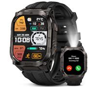 KOSPET Tank M4C Montre Connectée Homme GPS, Lampe Torche LED, 1.96'' AMOLED