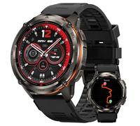 KOSPET Tank T3 Ultra 2 GPS Montre Connectée Homme- Batterie de Grande Capacité, 50M Étanche, 1.43" AMOLED, Boussole Altimètre Appel, Appel Bluetooth Fréquence Cardiaque (Gris(Bracelet en Silicone))