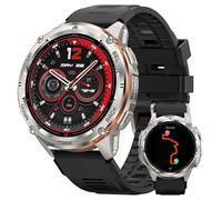 KOSPET Tank T3 Ultra 2 Montre Connectée Homme, Smartwatch avec GPS, Appel Bluetooth, Étanche 50M, Autonomie 50 Jours, Boîtier en Acier Inoxydable, Boussole, l'altitude/Pression Barométrique (Argenté)