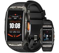 KOSPET Tank X2 Ultra GPS Montre Connectée Homme, Militaire Verre Incurvé 3D Acier Inoxydable 50m Étanche, Boussole Baromètre Appel Bluetooth, 1.64'' Écran AMOLED Toujours Actif Tracker d'Activété