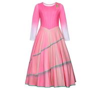 Kosplay Fille Glinda Costume Déguisement de Wicked 2 Glinda Robe de Princesse Rose Costume de Bonne Sorcière Anniversaire Noël Halloween Carnaval Fête Cosplay Enfant 110-160