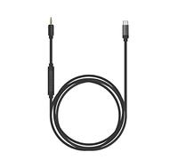 Koss Câble utilitaire USB-C, système Works Utility Series, microphone et télécommande en ligne, DAC 24 bits/96 kHz intégré, noir