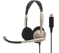 Koss CS100 - Micro-casque - sur-oreille - filaire - noir, blanc