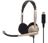 KOSS CS100 ordinateur Micro-casque supra-auriculaire filaire noir, or Suppression du bruit du microp