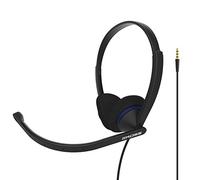 Koss CS200i Casque de Communication Supra-auriculaire, Microphone Perche, Filaire avec Prise 3,5 mm, Noir