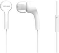 KOSS KEB9iW Ecouteurs intra-auriculaire micro-casque, commande tactile blanc