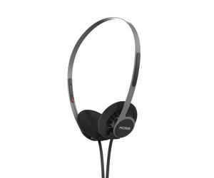 Koss KPH40 Casque Supra-auriculaire Utilitaire, système de Cordon Interchangeable Amovible, Style rétro, Design Ultra léger (Noir furtif)