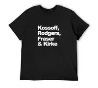 Kossoff Rodgers Fraser & Kirke Names Rock O-Neck 100% Cotton Short Sleeve Unisex T-Shirt XXXL