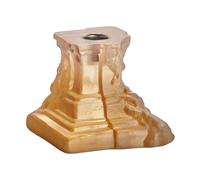 Kosta Boda Bougeoir Rocky Baroque 95 mm Brume d'ambre