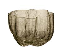 Kosta Boda Photophore Crackle 5.8 cm Taupe