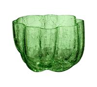 Kosta Boda Photophore Crackle 5.8 cm Vert foncé