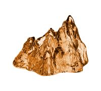 Kosta Boda Photophore The Rock 91 mm Ambre