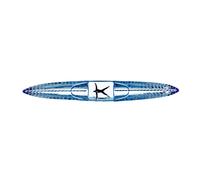 Kosta Boda Sculpture en verre BV Drifter Bleu