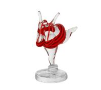 Kosta Boda Sculpture en verre KE Badlycka Rouge