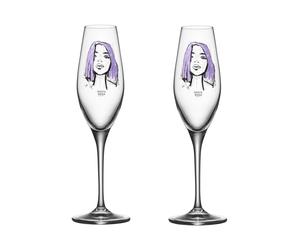Kosta Boda Verre à champagne All about you 24 cl Lot de 2 Forever Mine