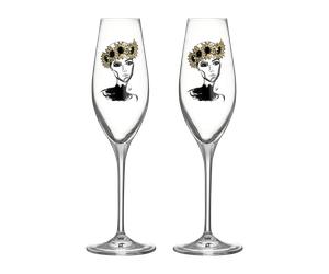 Kosta Boda Verre à champagne All about you 24 cl Lot de 2 Let's celebrate you