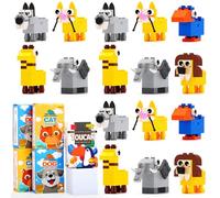 KOSTACHI Lot de 24 Taille Crayon avec Reservoir, Cadeaux Anniversaire Invités Enfant, Jouets de Construction & Taille-Crayon 2-en-1, Petit Cadeau Anniversaire Enfant
