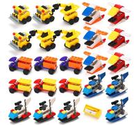 KOSTACHI Lot de 24 Taille Crayon Enfant, Cadeaux Anniversaire Invités Enfant, Jouets de Construction et Taille-Crayon 2-en-1, Petit Cadeau Anniversaire Enfant & Jouet fille Cadeau