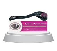 Kostech Derma Roller pour la croissance des cheveux et de la barbe | Rouleau à micro-aiguilles en titane 540 pour le visage et le cuir chevelu | Outil de soins de la peau pour cicatrices d'acné, rides