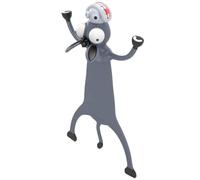 KOSTOO - Beaux marque-pages, marque-pages 3D drôles en forme d'animaux de dessin animé pour la lecture, marque-pages pour étudiants, papeterie de bureau créative, cadeau idéal pour garçons et filles