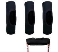 KOSTOO Housse de poignées de bagage en néoprène avec poignée souple et design creux pour valises, identifiant de bagage, accessoires de voyage (lot de 3 pièces noires)