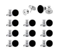 KOSTOO Lot de 10 boutons de rechange pour jeans - 17 mm - Détachables et amovibles - Sans couture instantanée - Pour pantalons, jeans, etc