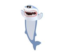 KOSTOO Marque-page amusant 3D en forme d'animaux marins pour étudiants, bureau, papeterie, cadeau créatif, idéal pour garçons et filles amateurs de livres (requin)