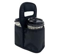 Kostoo Porte-gobelet portable et porte-gobelet réutilisable pour boissons chaudes ou froides, avec sangle de fixation élastique réglable