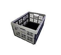 keeeper Boîte Pliante Robuste Ida, Plastique Résistante (PP), 48 x 35 x 23 cm, 32 L, Nordic Grey
