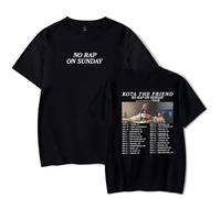 Kota The Friend No Rap On Sunday Tour 2025 Merch T-shirt unisexe décontracté col rond à manches courtes, Noir , S