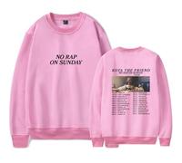 Kota The Friend No Rap On Sunday Tour Sweatshirt à col rond Merch Casual Sweatshirt Unisexe Vêtements, rose, XS
