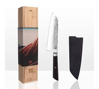 Couteau santoku bunka kotai - type couteau de chef japonais - lame 17 cm Gris